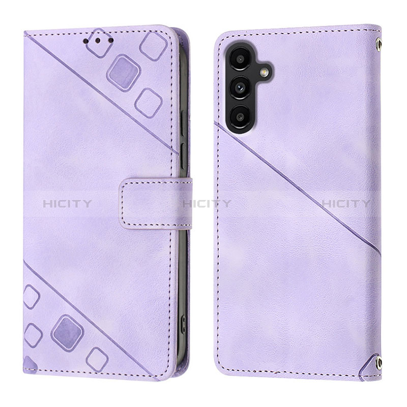 Funda de Cuero Cartera con Soporte Carcasa YB1 para Samsung Galaxy A13 5G Morado