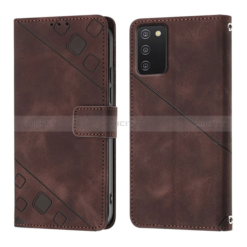 Funda de Cuero Cartera con Soporte Carcasa YB1 para Samsung Galaxy M02s