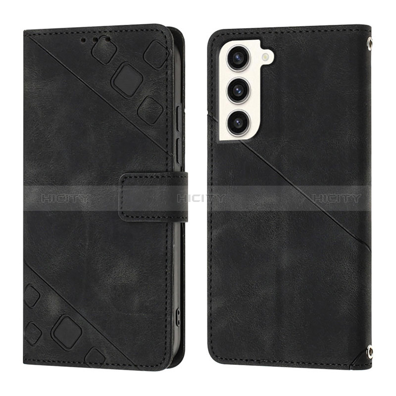 Funda de Cuero Cartera con Soporte Carcasa YB1 para Samsung Galaxy S22 5G Negro