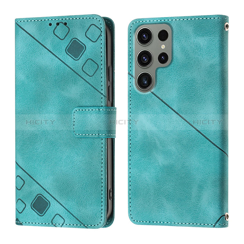 Funda de Cuero Cartera con Soporte Carcasa YB1 para Samsung Galaxy S22 Ultra 5G