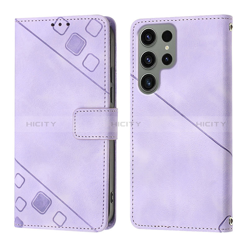 Funda de Cuero Cartera con Soporte Carcasa YB1 para Samsung Galaxy S23 Ultra 5G