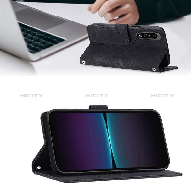 Funda de Cuero Cartera con Soporte Carcasa YB1 para Sony Xperia 1 IV