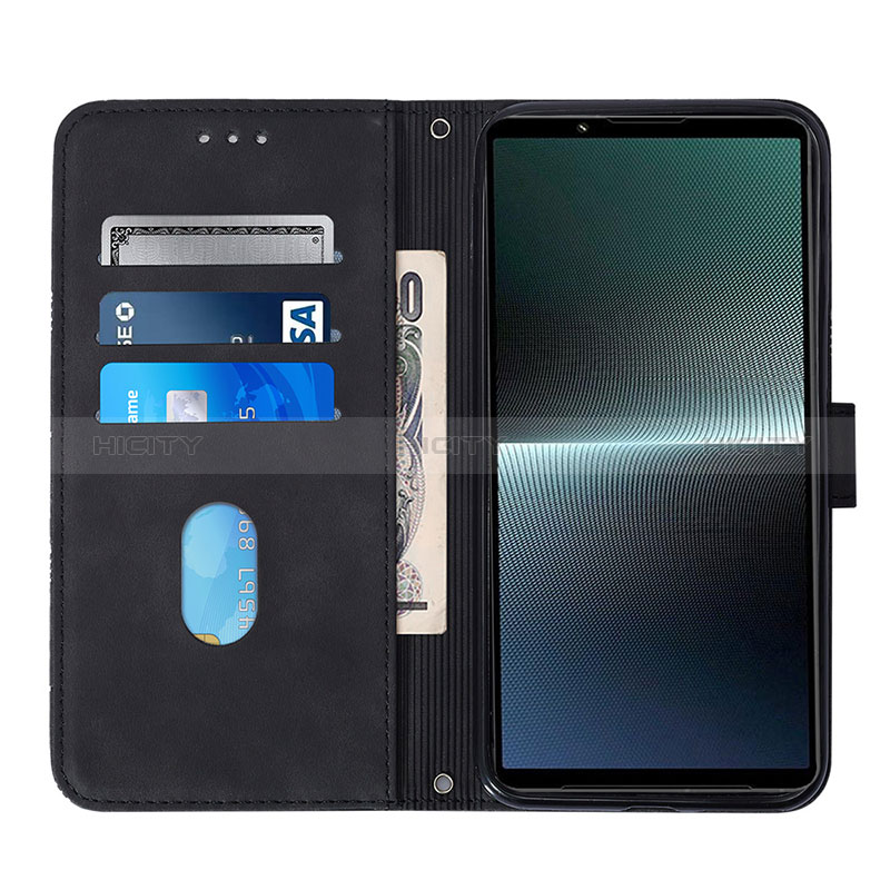 Funda de Cuero Cartera con Soporte Carcasa YB1 para Sony Xperia 1 V