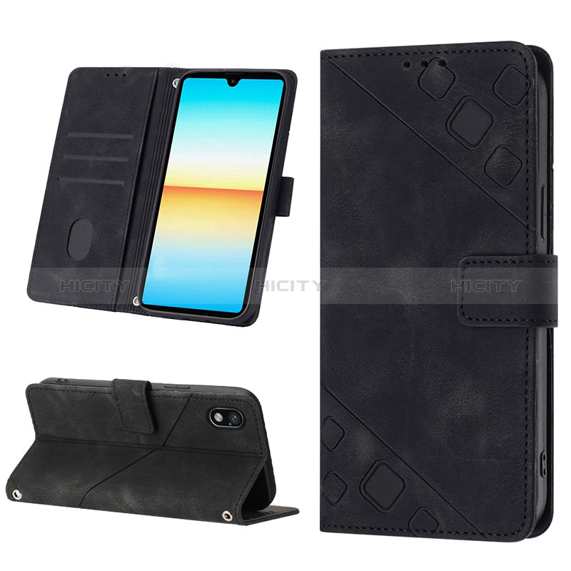 Funda de Cuero Cartera con Soporte Carcasa YB1 para Sony Xperia Ace III