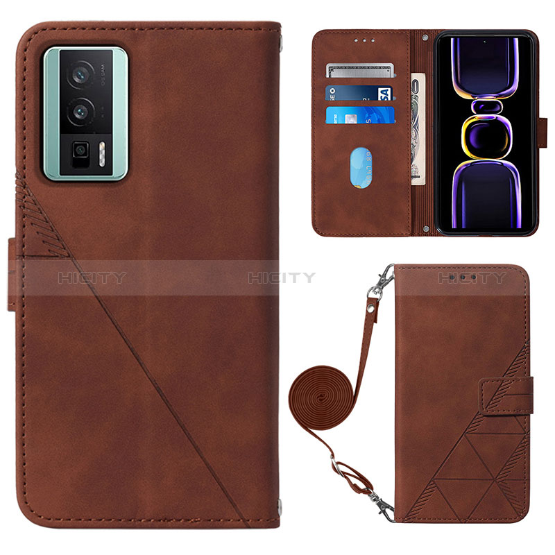 Funda de Cuero Cartera con Soporte Carcasa YB1 para Xiaomi Redmi K60 5G