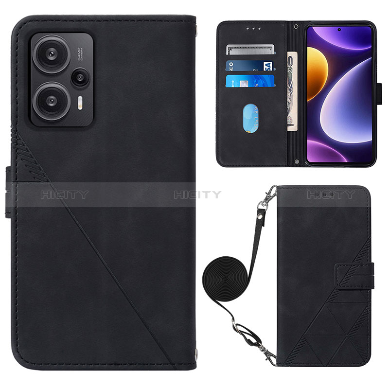 Funda de Cuero Cartera con Soporte Carcasa YB1 para Xiaomi Redmi Note 12 Turbo 5G