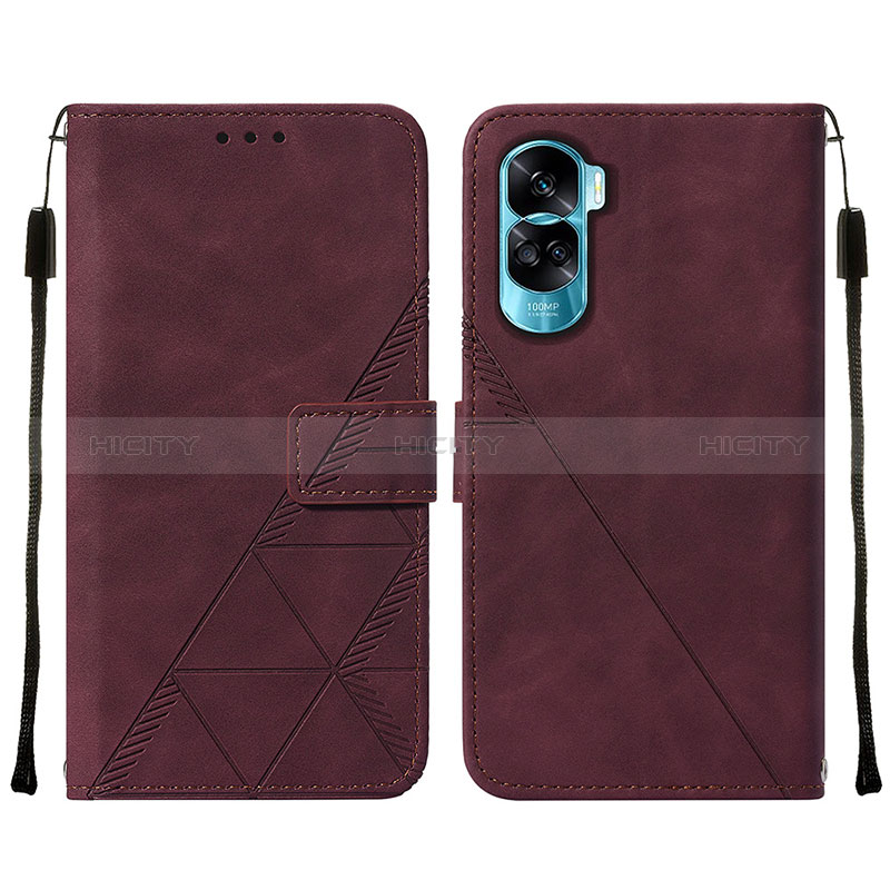 Funda de Cuero Cartera con Soporte Carcasa YB2 para Huawei Honor 90 Lite 5G