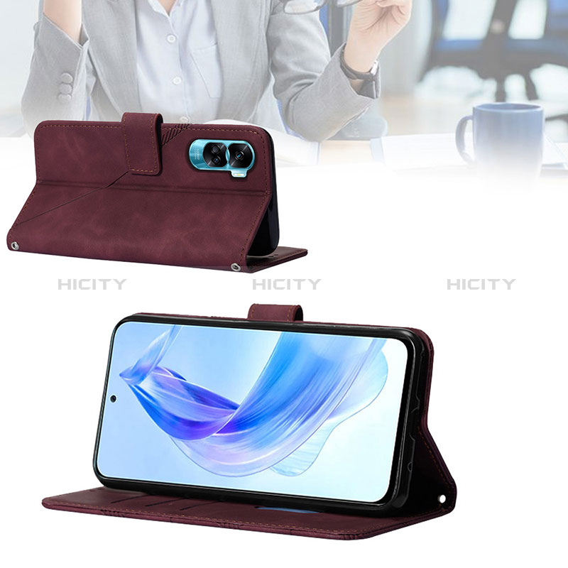 Funda de Cuero Cartera con Soporte Carcasa YB2 para Huawei Honor 90 Lite 5G