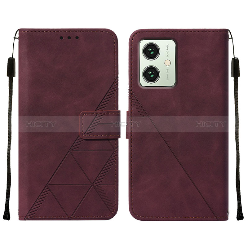 Funda de Cuero Cartera con Soporte Carcasa YB2 para Motorola Moto G54 5G