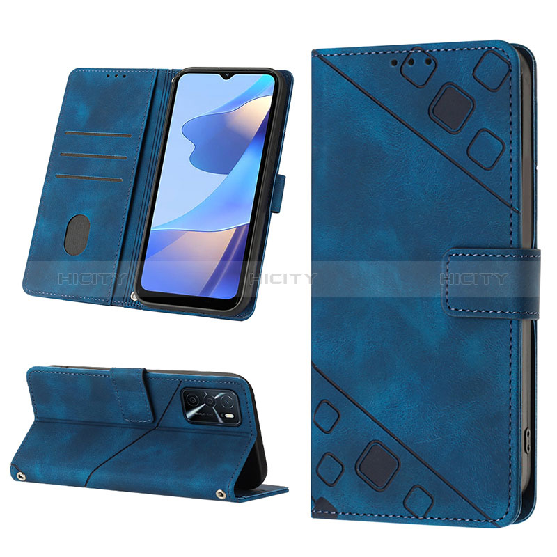 Funda de Cuero Cartera con Soporte Carcasa YB2 para Oppo A16