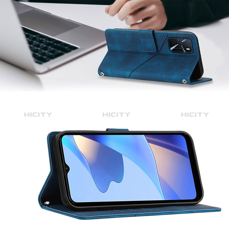 Funda de Cuero Cartera con Soporte Carcasa YB2 para Oppo A16