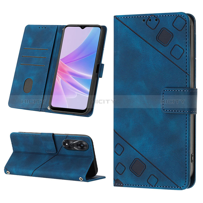 Funda de Cuero Cartera con Soporte Carcasa YB2 para Oppo A78 5G