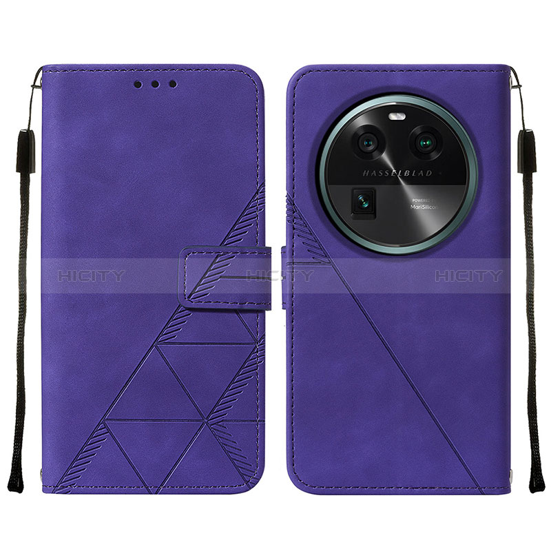 Funda de Cuero Cartera con Soporte Carcasa YB2 para Oppo Find X6 5G