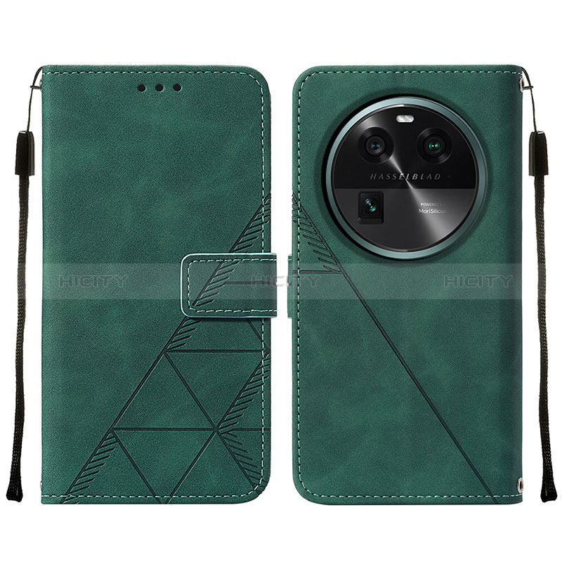 Funda de Cuero Cartera con Soporte Carcasa YB2 para Oppo Find X6 5G