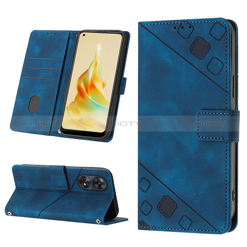 Funda de Cuero Cartera con Soporte Carcasa YB2 para Oppo Reno8 T 4G