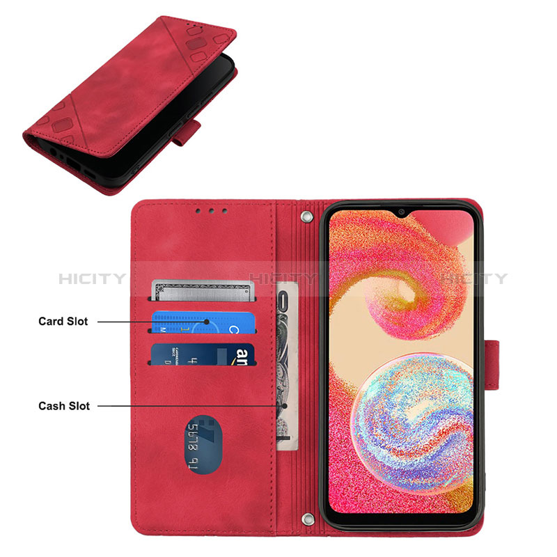 Funda de Cuero Cartera con Soporte Carcasa YB2 para Samsung Galaxy F04