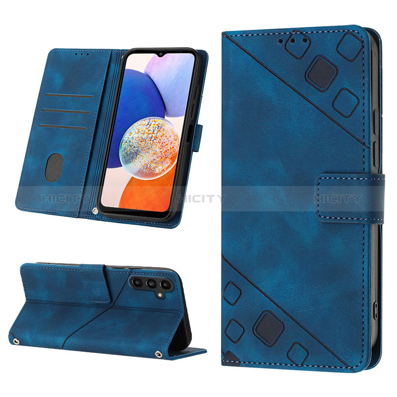 Funda de Cuero Cartera con Soporte Carcasa YB2 para Samsung Galaxy Jump3 5G