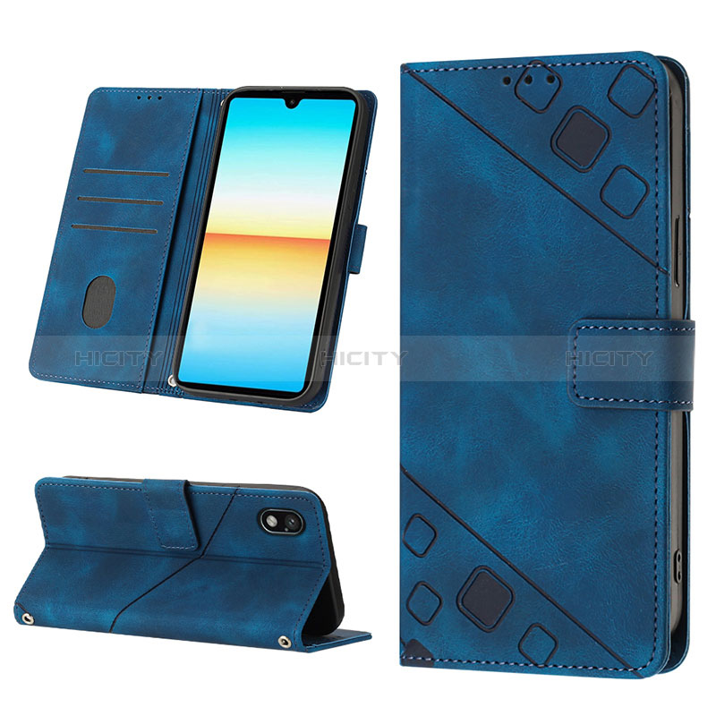 Funda de Cuero Cartera con Soporte Carcasa YB2 para Sony Xperia Ace III