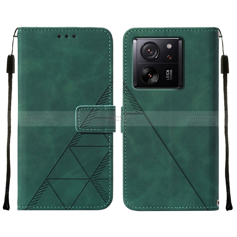 Funda de Cuero Cartera con Soporte Carcasa YB2 para Xiaomi Redmi K60 Ultra 5G Verde