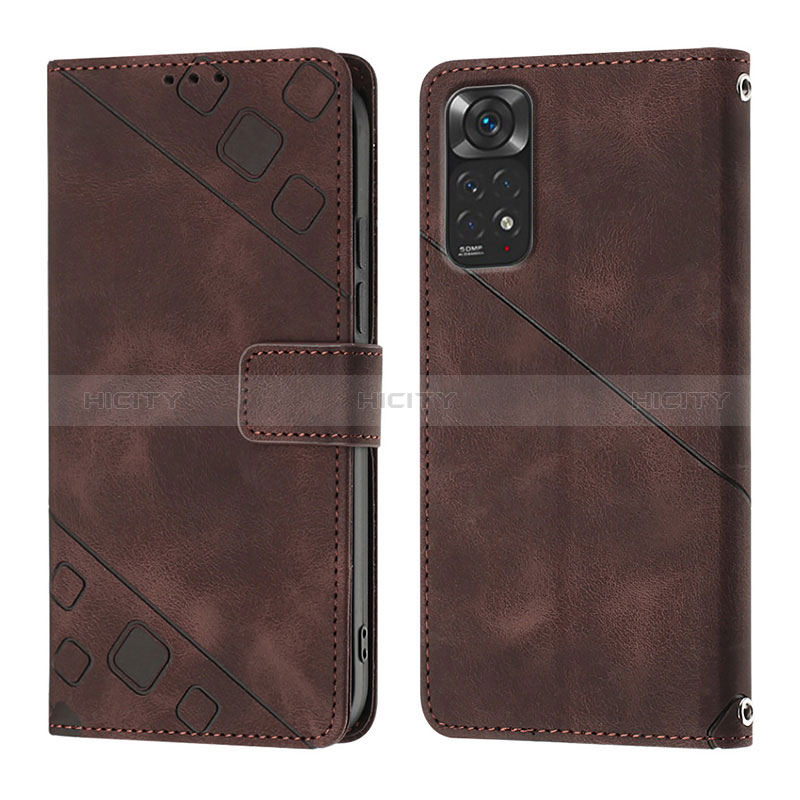 Funda de Cuero Cartera con Soporte Carcasa YB2 para Xiaomi Redmi Note 11 4G (2022)