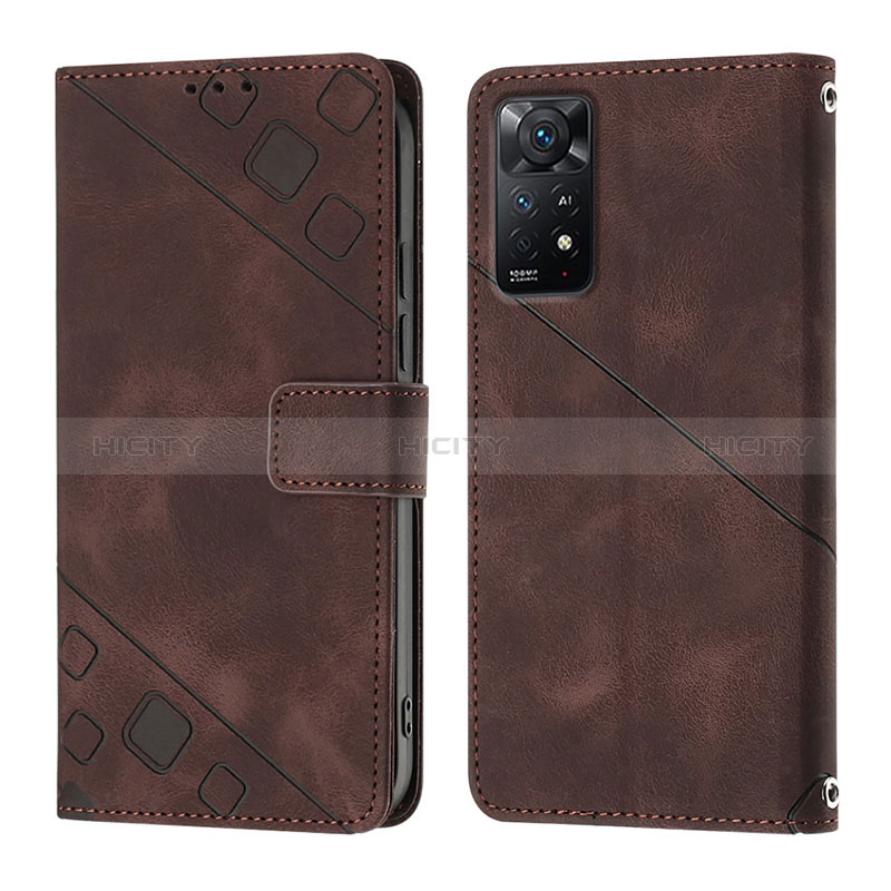 Funda de Cuero Cartera con Soporte Carcasa YB2 para Xiaomi Redmi Note 11 Pro 4G