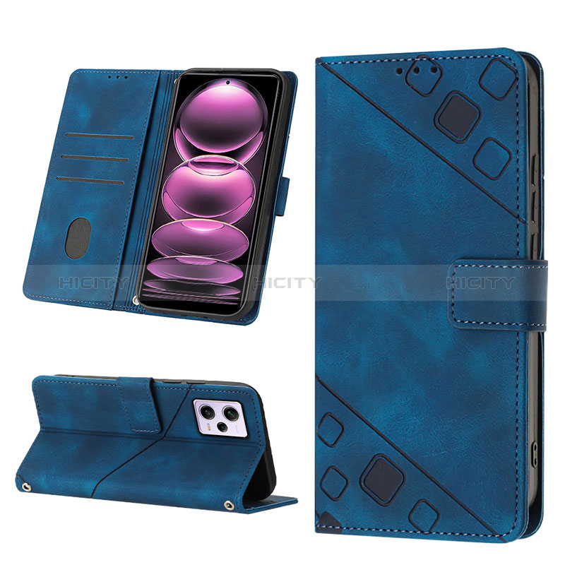 Funda de Cuero Cartera con Soporte Carcasa YB2 para Xiaomi Redmi Note 12 Pro 5G