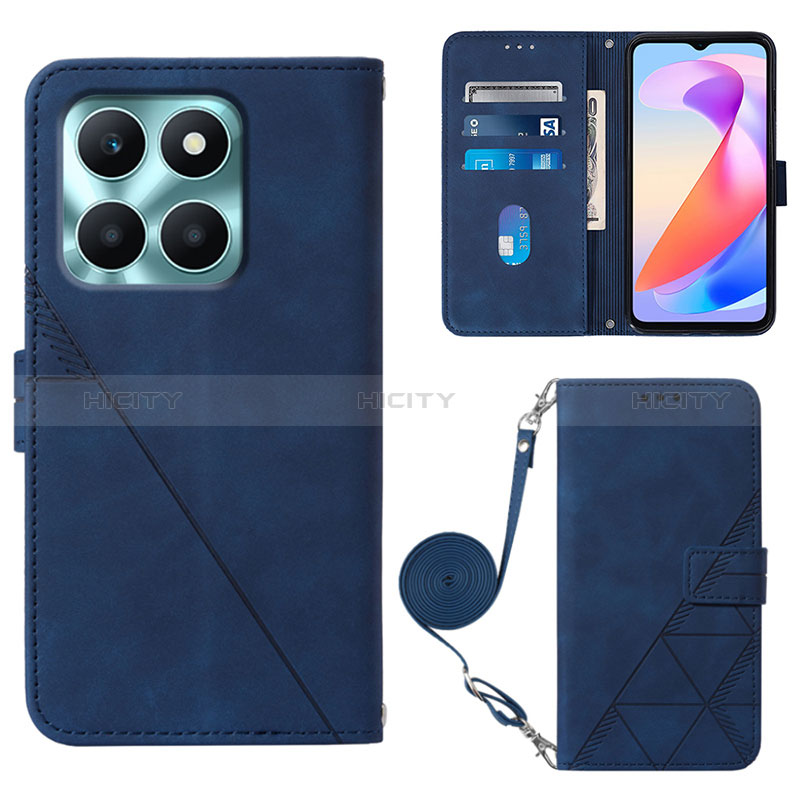 Funda de Cuero Cartera con Soporte Carcasa YB3 para Huawei Honor X6a