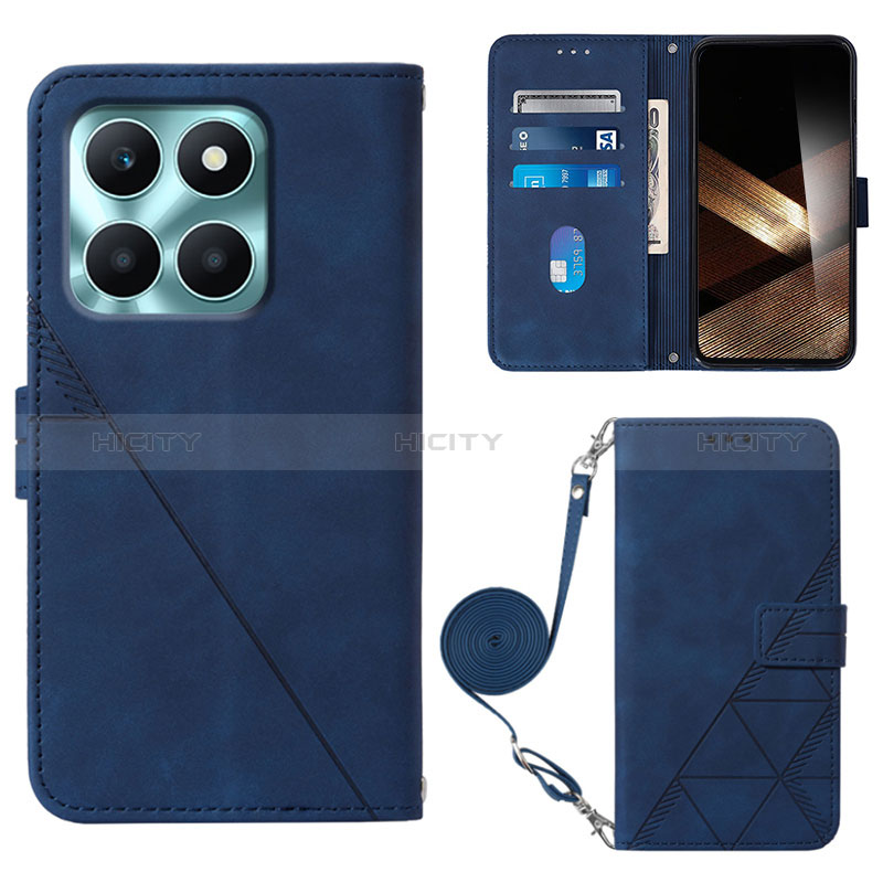 Funda de Cuero Cartera con Soporte Carcasa YB3 para Huawei Honor X8b