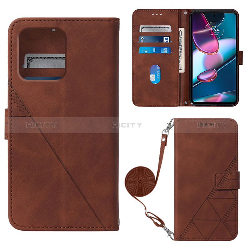 Funda de Cuero Cartera con Soporte Carcasa YB3 para Motorola Moto Edge 40 Pro 5G