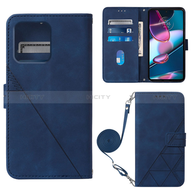 Funda de Cuero Cartera con Soporte Carcasa YB3 para Motorola Moto Edge 40 Pro 5G