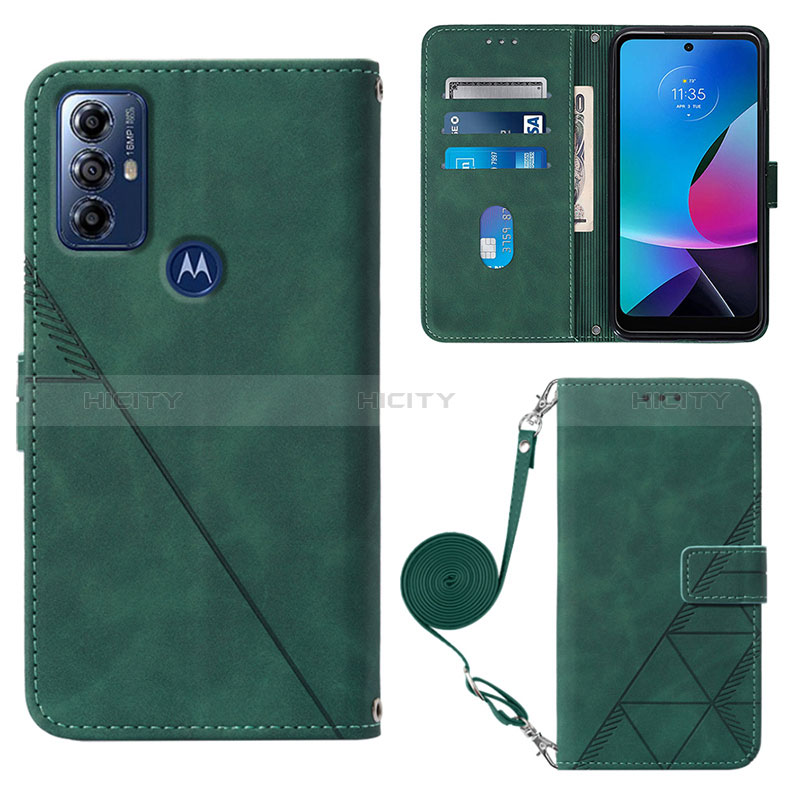 Funda de Cuero Cartera con Soporte Carcasa YB3 para Motorola Moto G Play (2023)