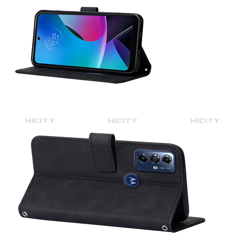 Funda de Cuero Cartera con Soporte Carcasa YB3 para Motorola Moto G Play (2023)