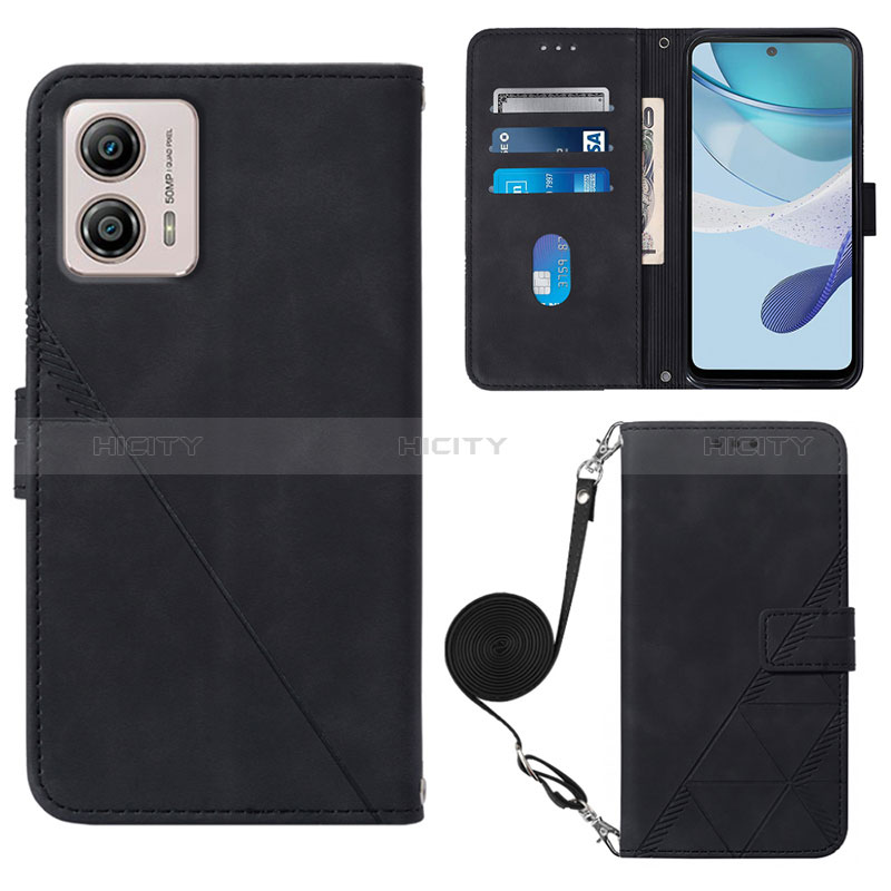 Funda de Cuero Cartera con Soporte Carcasa YB3 para Motorola Moto G53 5G