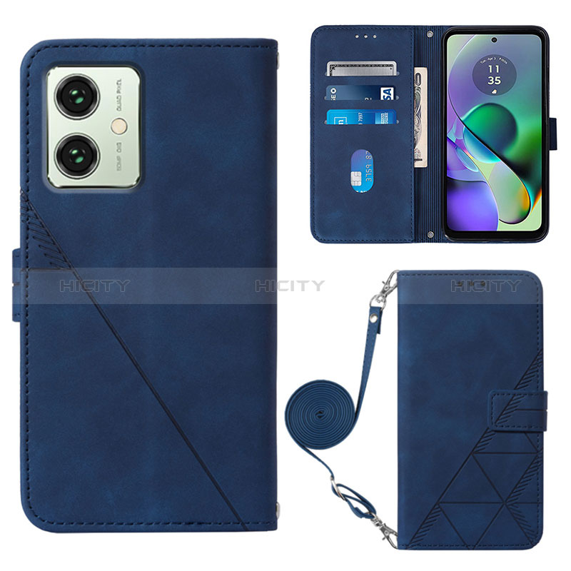 Funda de Cuero Cartera con Soporte Carcasa YB3 para Motorola Moto G54 5G