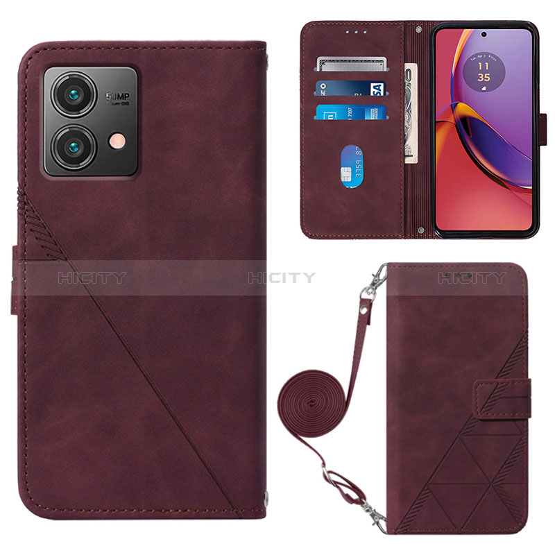 Funda de Cuero Cartera con Soporte Carcasa YB3 para Motorola Moto G84 5G