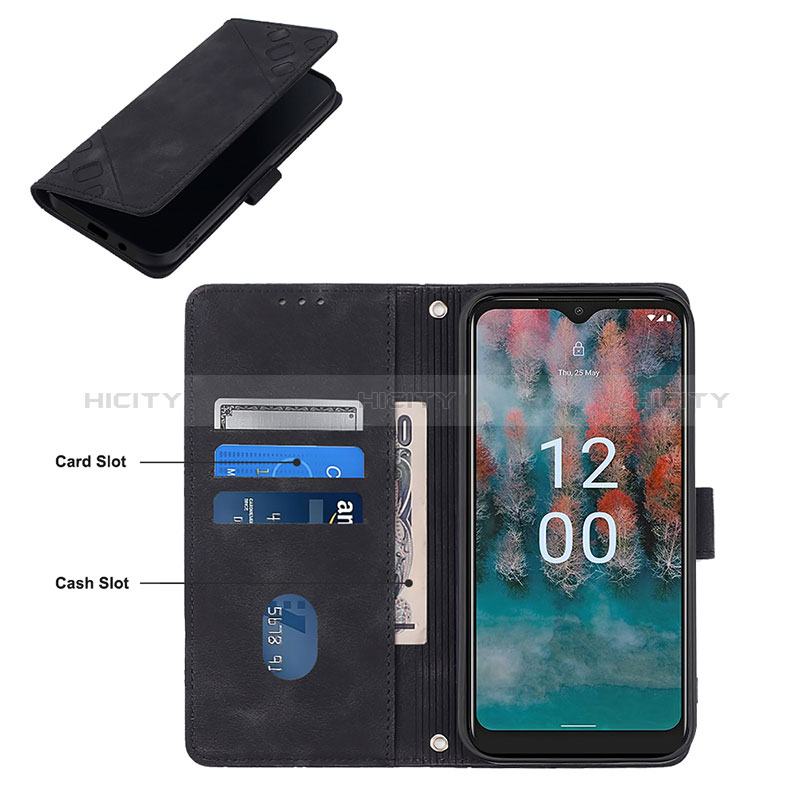 Funda de Cuero Cartera con Soporte Carcasa YB3 para Nokia C12