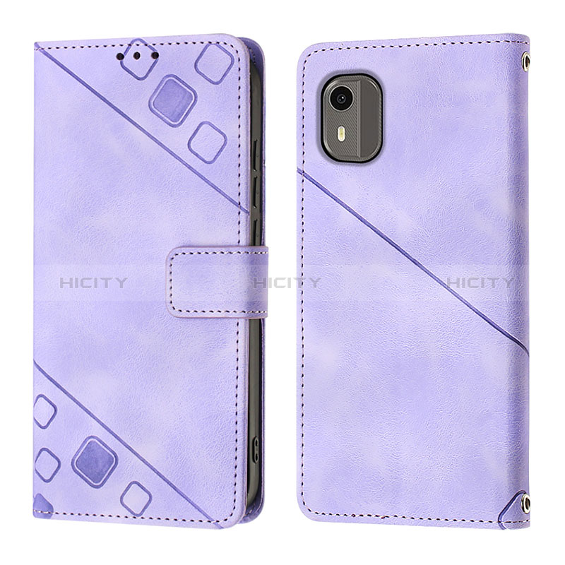 Funda de Cuero Cartera con Soporte Carcasa YB3 para Nokia C12