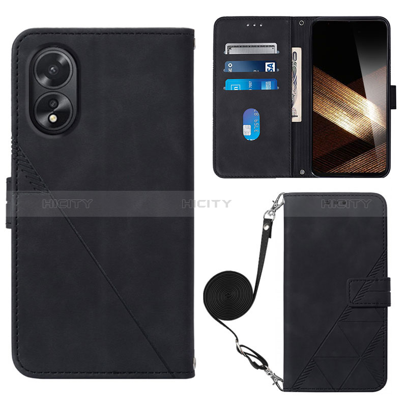 Funda de Cuero Cartera con Soporte Carcasa YB3 para Oppo A38