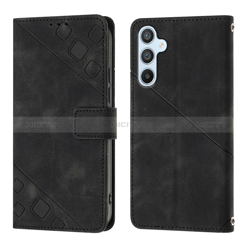 Funda de Cuero Cartera con Soporte Carcasa YB3 para Samsung Galaxy A54 5G Negro