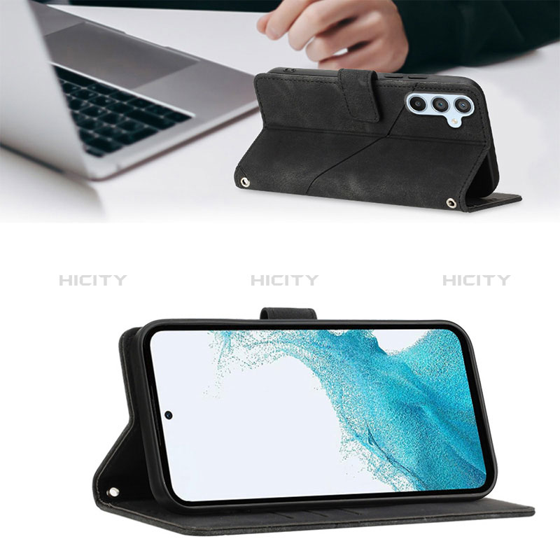 Funda de Cuero Cartera con Soporte Carcasa YB3 para Samsung Galaxy Quantum4 5G