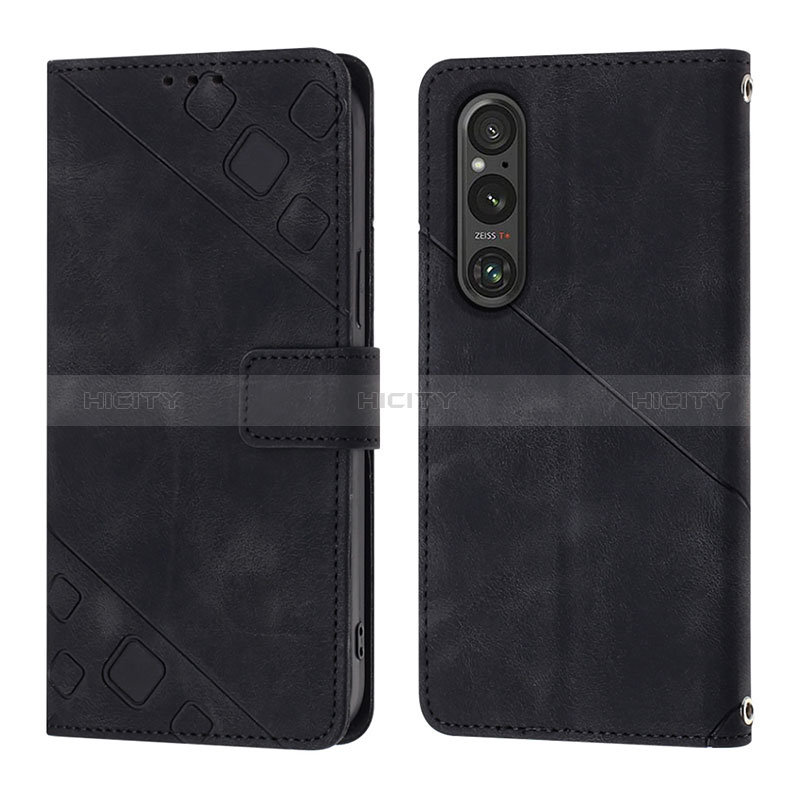 Funda de Cuero Cartera con Soporte Carcasa YB3 para Sony Xperia 1 V