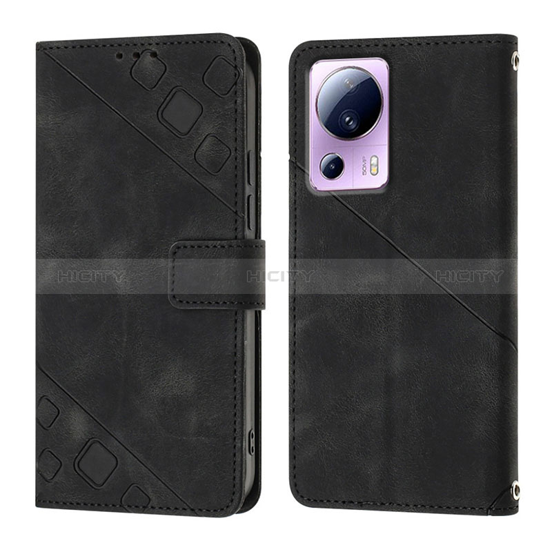 Funda de Cuero Cartera con Soporte Carcasa YB3 para Xiaomi Mi 12 Lite NE 5G Negro