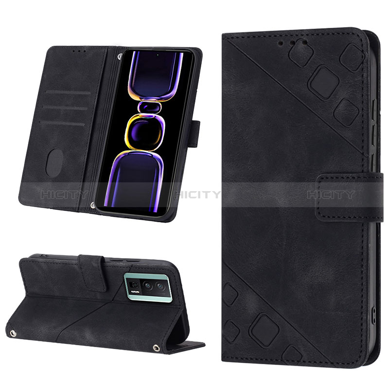 Funda de Cuero Cartera con Soporte Carcasa YB3 para Xiaomi Poco F5 Pro 5G