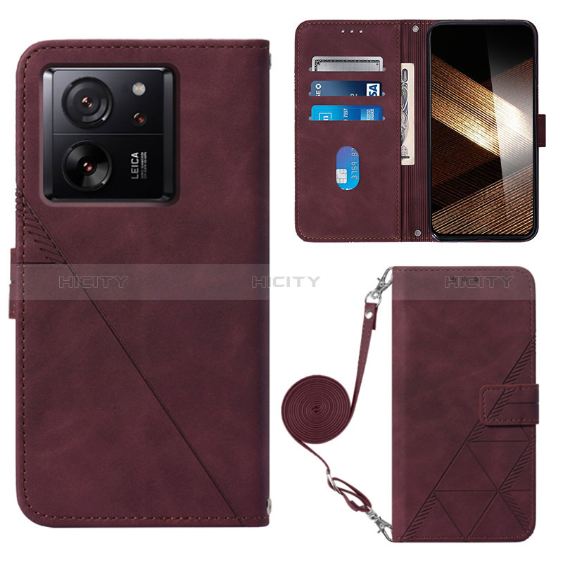 Funda de Cuero Cartera con Soporte Carcasa YB3 para Xiaomi Redmi K60 Ultra 5G