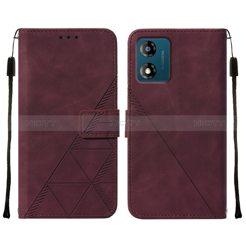 Funda de Cuero Cartera con Soporte Carcasa YB4 para Motorola Moto E13