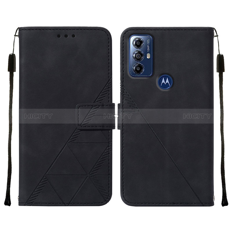 Funda de Cuero Cartera con Soporte Carcasa YB4 para Motorola Moto G Play (2023) Negro