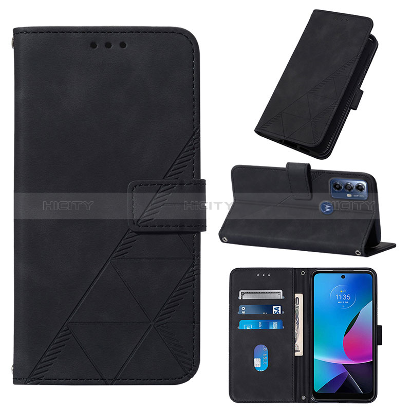 Funda de Cuero Cartera con Soporte Carcasa YB4 para Motorola Moto G Play Gen 2