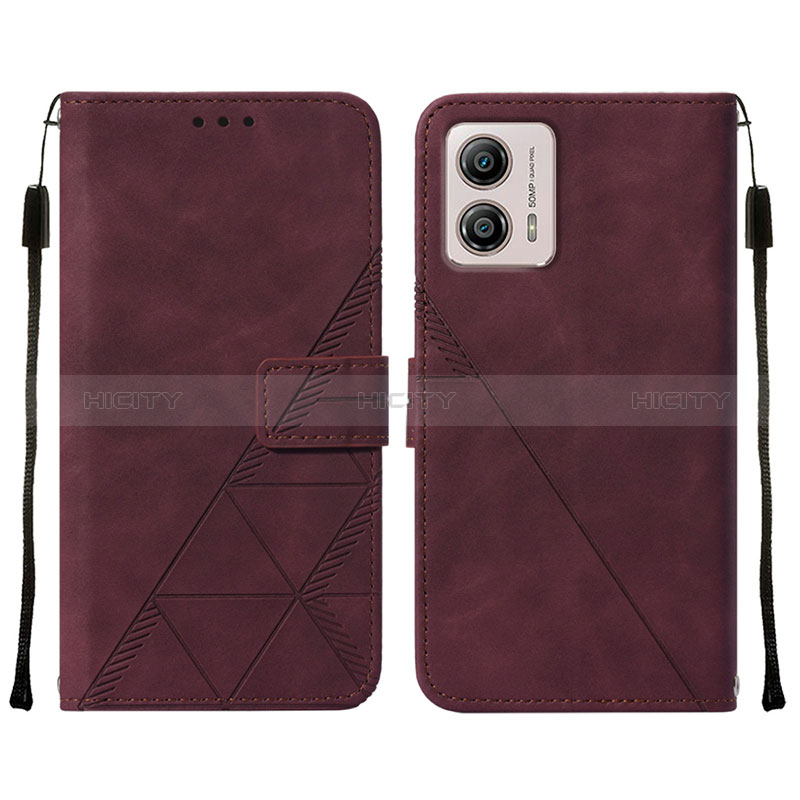 Funda de Cuero Cartera con Soporte Carcasa YB4 para Motorola Moto G53 5G