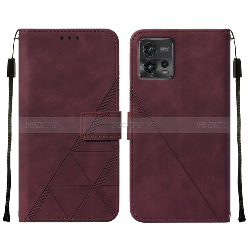 Funda de Cuero Cartera con Soporte Carcasa YB4 para Motorola Moto G72