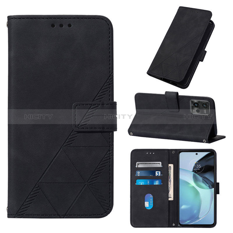 Funda de Cuero Cartera con Soporte Carcasa YB4 para Motorola Moto G72